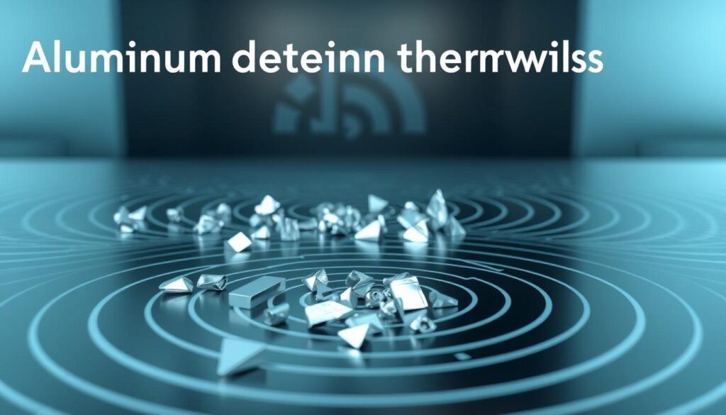 Visualización del umbral de detección de aluminio