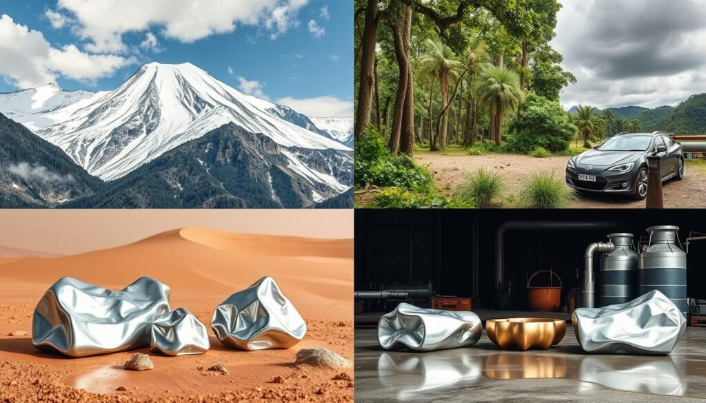 Variazioni della densità ambientale dell'alluminio