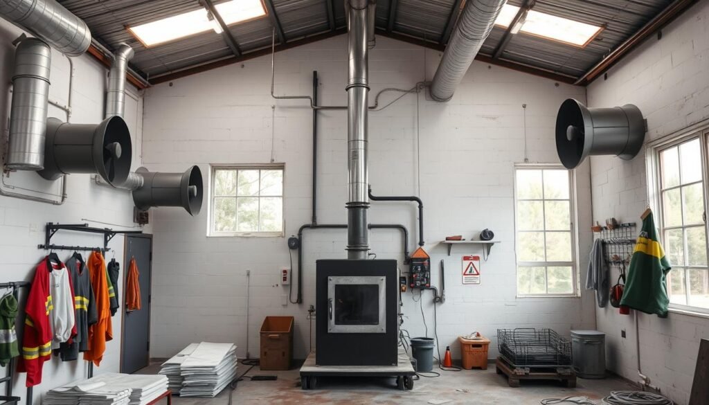 Aluminum Melting Workspace Ventilation