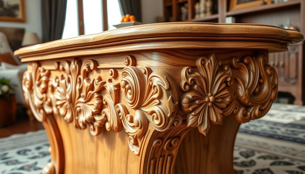 cnc wood carving custom furniture