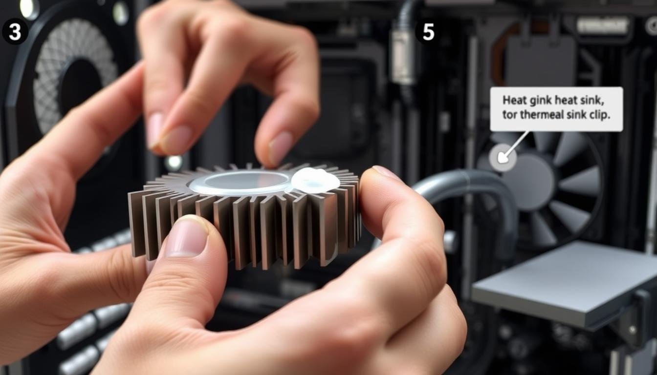 What is a heat sink in a computer
