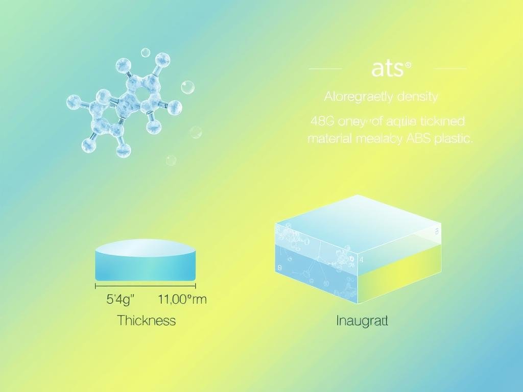 densidad del plástico ABS g/cm3