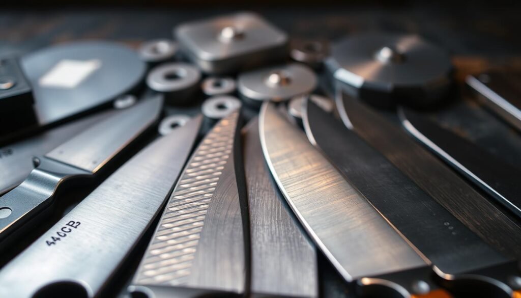 Messerstahl-Vergleich