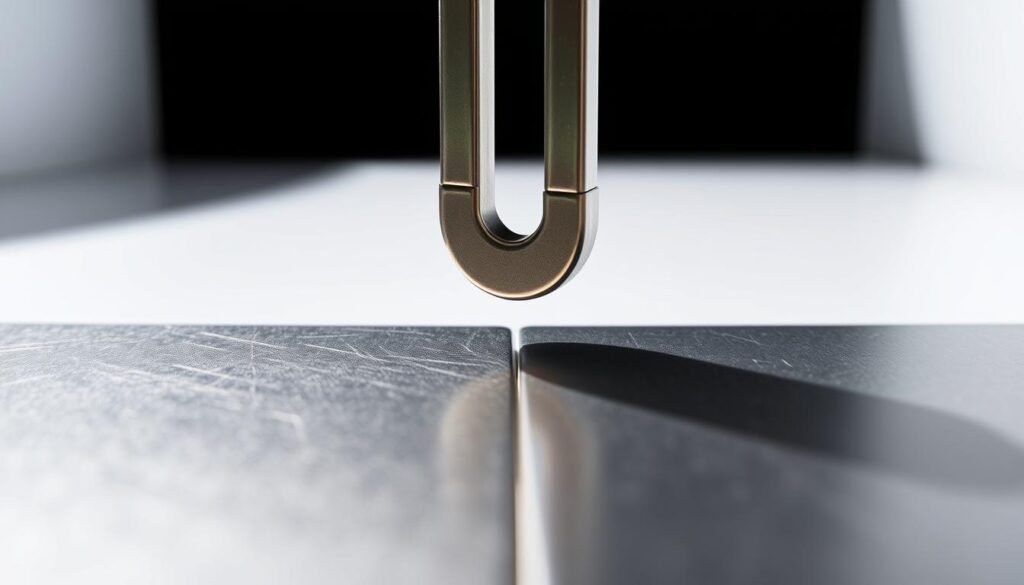 prueba con imán en acero inoxidable y aluminio