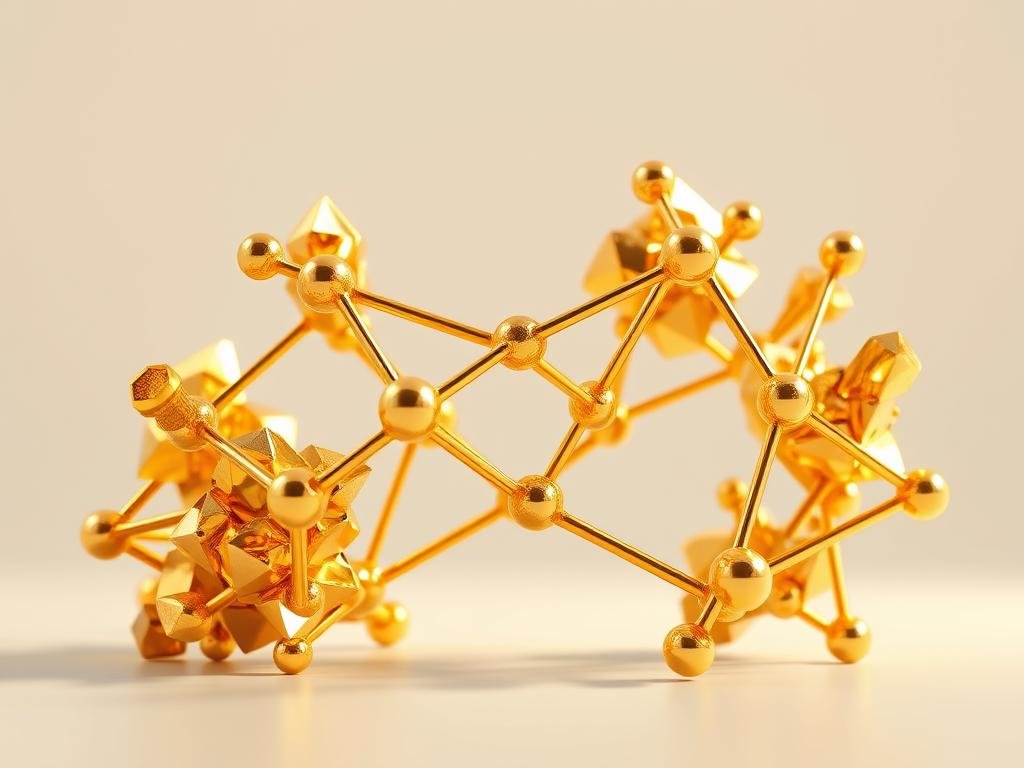 struttura cristallina d'oro